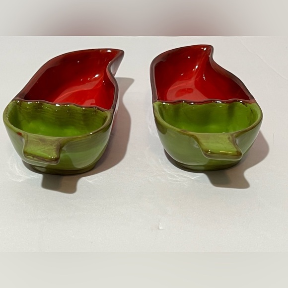 Pacific Island Creations Ceramic 2-Chili Pepper 1-Sombrero Hat Serving Dishes - Picture 13 of 16